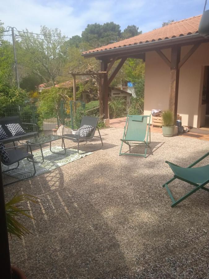 Maison Au Dessus Du Lac De Biscarrosse Exteriör bild